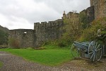  Eilean Donan Castle Bastion and Well and part of MacRae War Memorial, Dornie