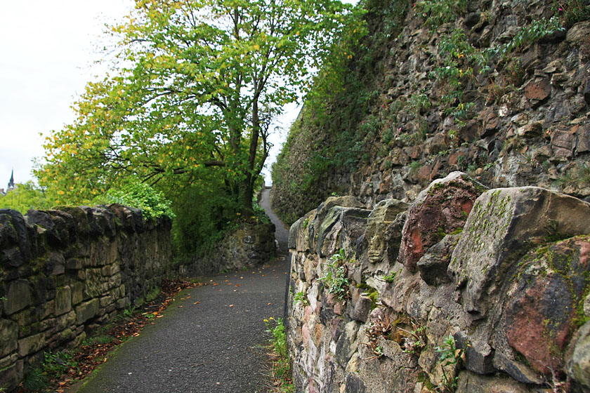 Path to Calton Hill Monuments