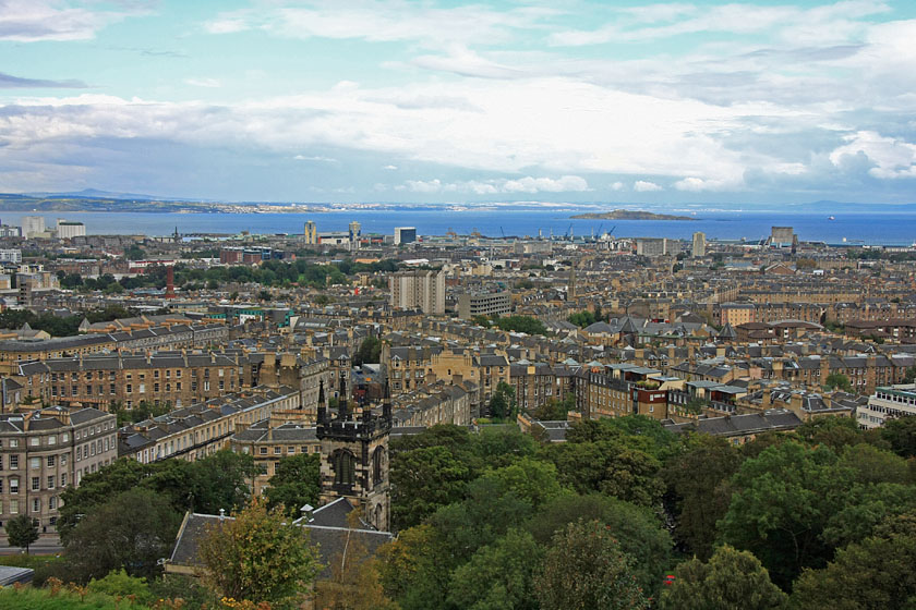 Edinburgh and Firth of Forth from Calton Hill