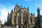 St. Giles Cathedral and John Knox Statue