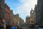 The Royal Mile, Edinburgh Looking to the Firth of Forth