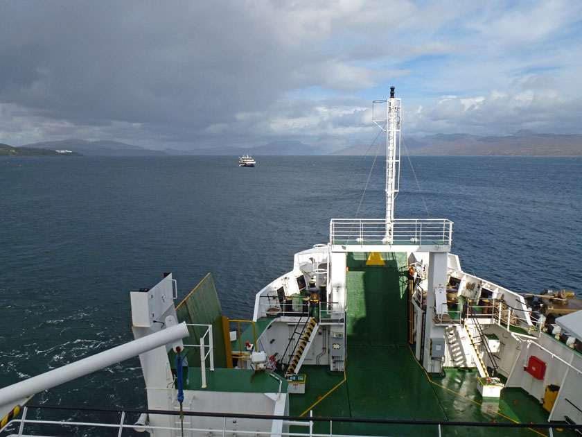 Crossing the Sound of Sleat by Ferry from Armadale to Mallaig, Scotland