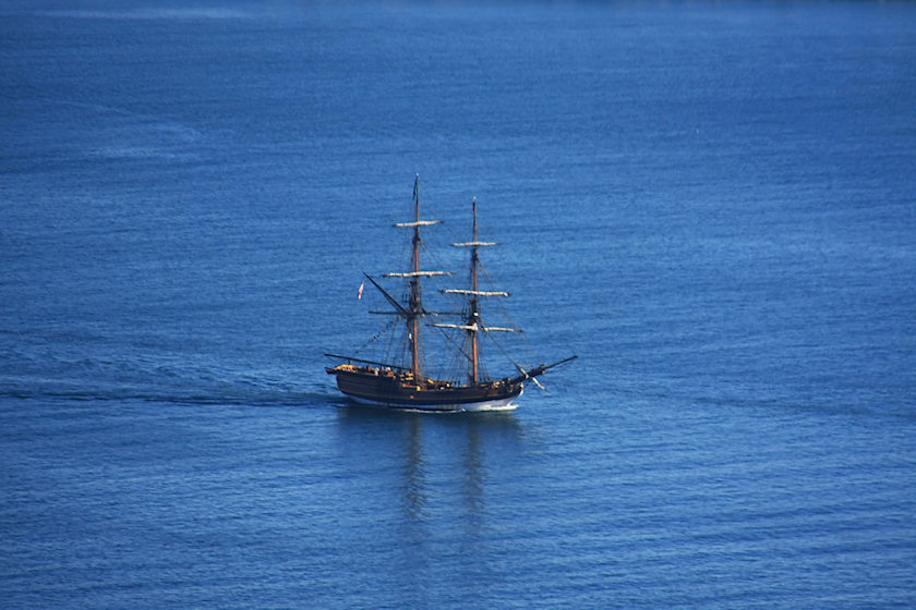 Tall Ship Leaving San Diego Bay