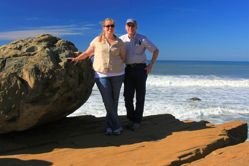 Becky and Jim at Point Loma Cliffs