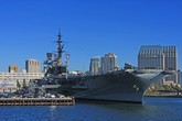 USS Midway from San Diego Bay