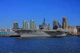 USS Midway from San Diego Bay