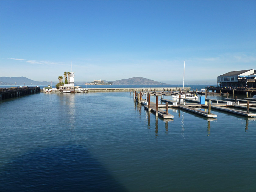 Alcatraz and Angel Islands from Waterfront