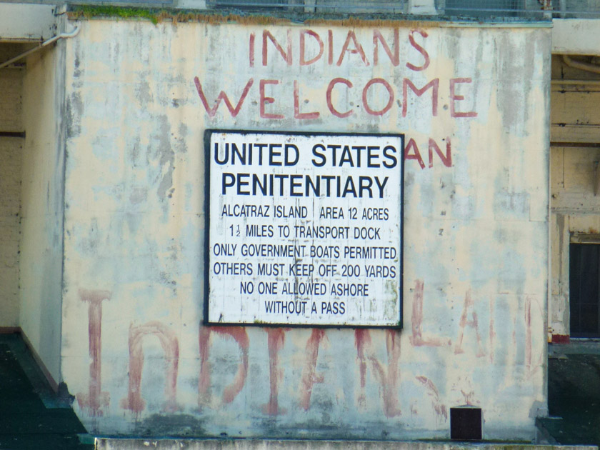 Alcatraz Warning Sign