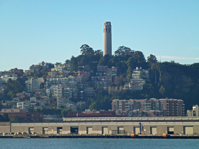 Coit Tower and Telegraph Hill from Bay