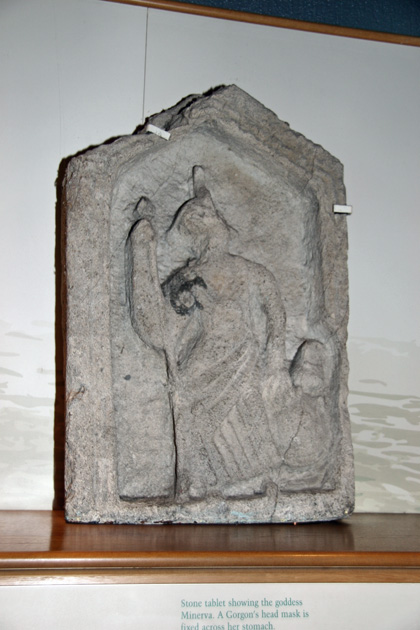 Stone Carving of the Goddess Minerva