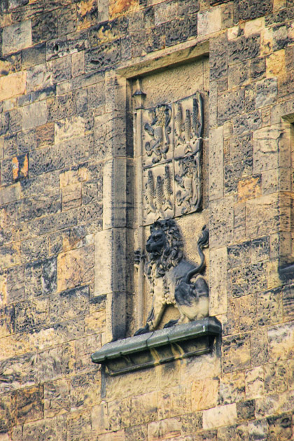 Alnwick Castle Inner Keep Wall Carvings