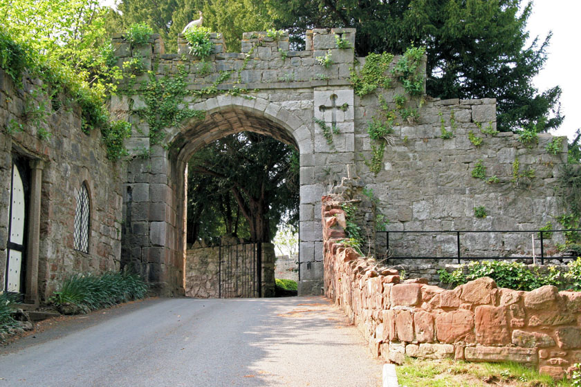 Entrance Gate to Ruthin Castle Ruins