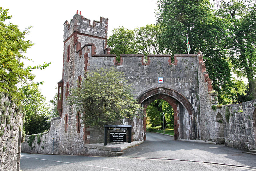 Entrance Gate to Ruthin Castle Hotel