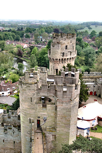 Caesar's Tower from Guy's Tower at Warwick Castle