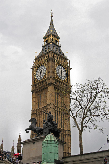 Big Ben Clock Tower from Bridge