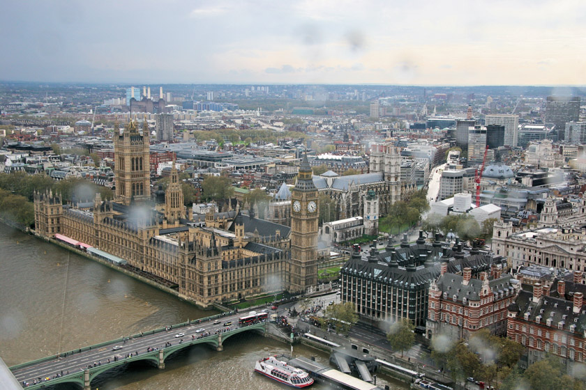 London Scene from the London Eye