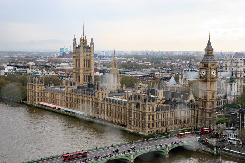 Houses of Parliament from the London Eye