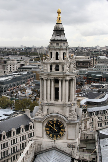 St. Paul's Clock Tower from the Stone Gallery