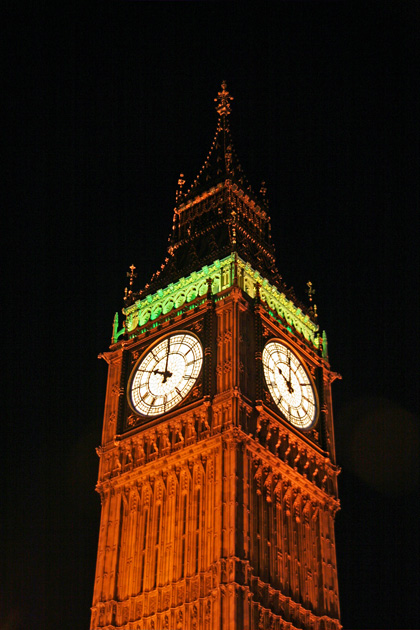 Big Ben Clock Tower at Night