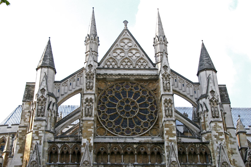 Westminster Abbey Outside View of Rose Window