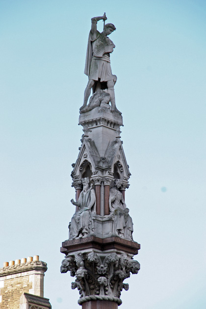 Westminster Abbey Statue Column Detail