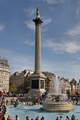 Trafalgar Square Fountain and Lord Nelson Tower