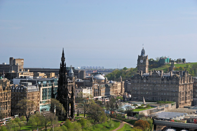 Edinburgh Scene from Castle Ramparts