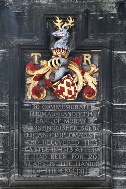 Edinburgh Castle Plaque to Sir Thomas Randolph