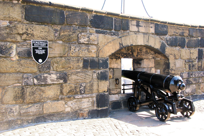 Edinburgh Castle Forewall Battery, 1544