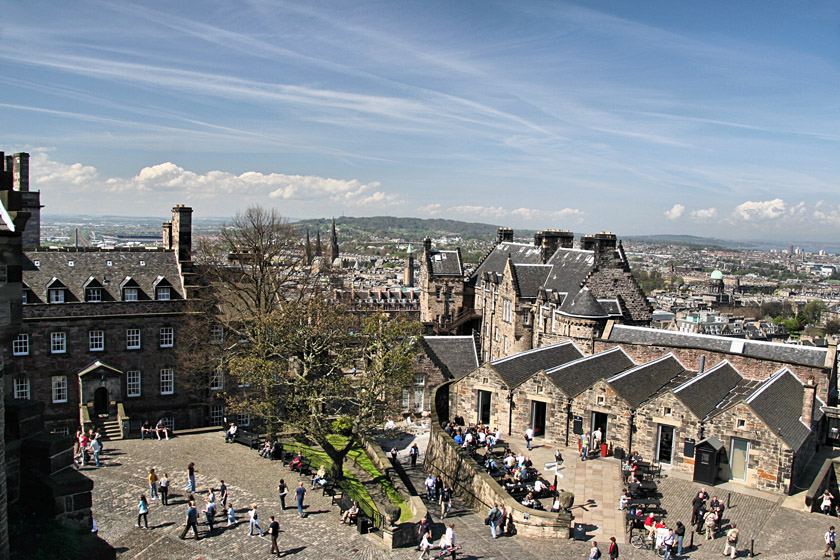 View of Barracks from Castle Tower