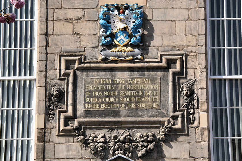 Canongate Kirk Dedication Plaque