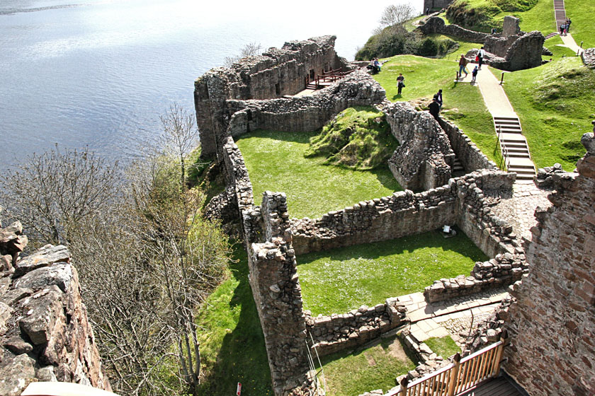 Urquhart Castle from Tower