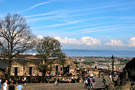 Edinburgh Castle Interior Overlooking the Firth of Forth