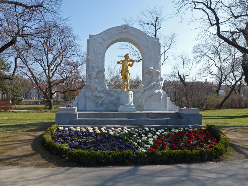 Tribute to Johann Strauss in StadtPark, Vienna