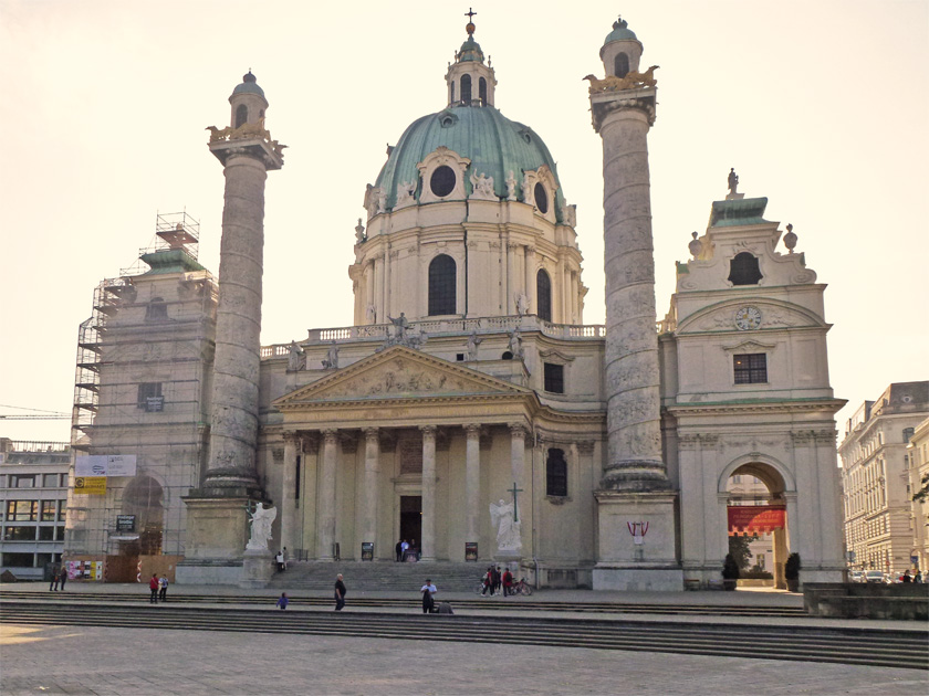 Karlskirche (St. Charles Borromeo) at Dusk