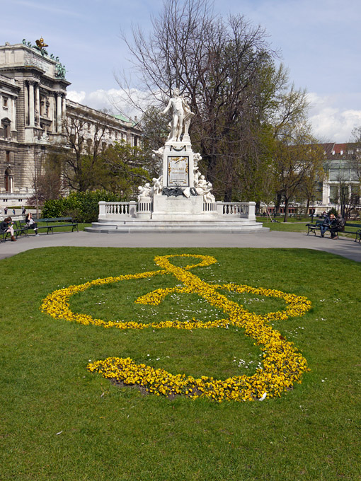 Mozart Statue, Burggarten Park