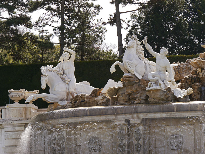 Schönbrunn Palace Neptune Fountain Detail