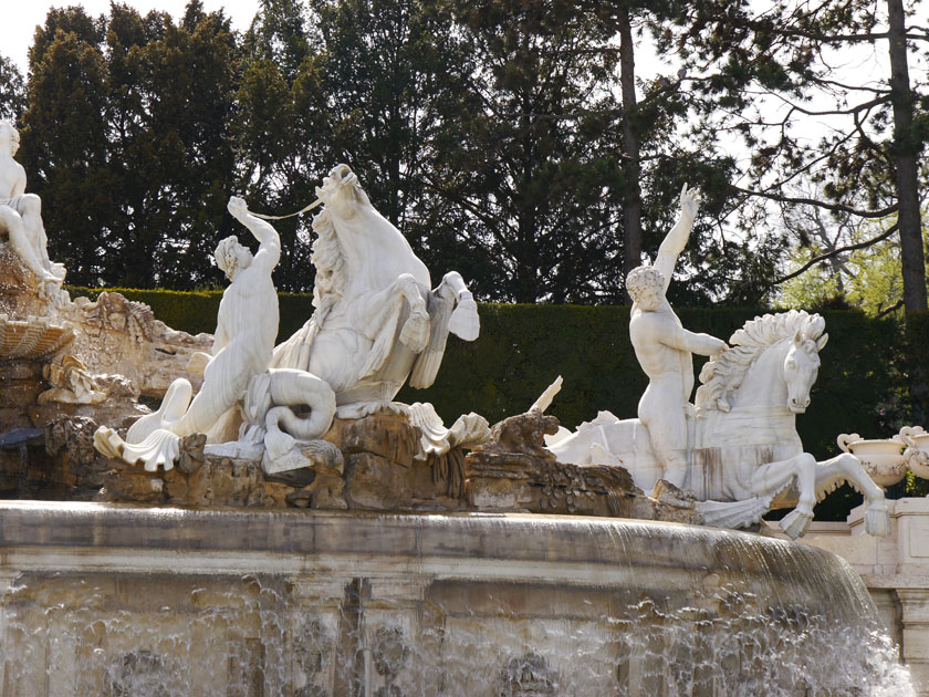 Schönbrunn Palace Neptune Fountain Detail