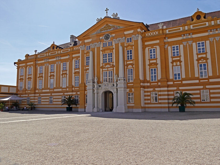 Melk Abbey Courtyard and Entrance