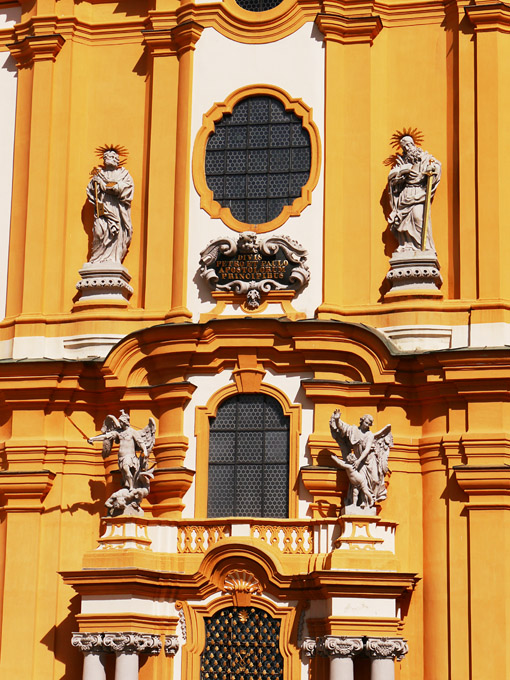 Melk Abbey Clock Tower Statues