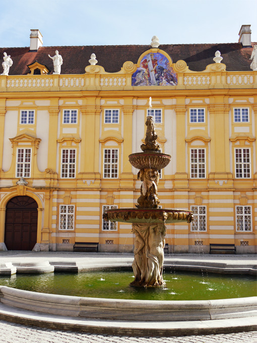 Courtyard Fountain at Melk Abbey