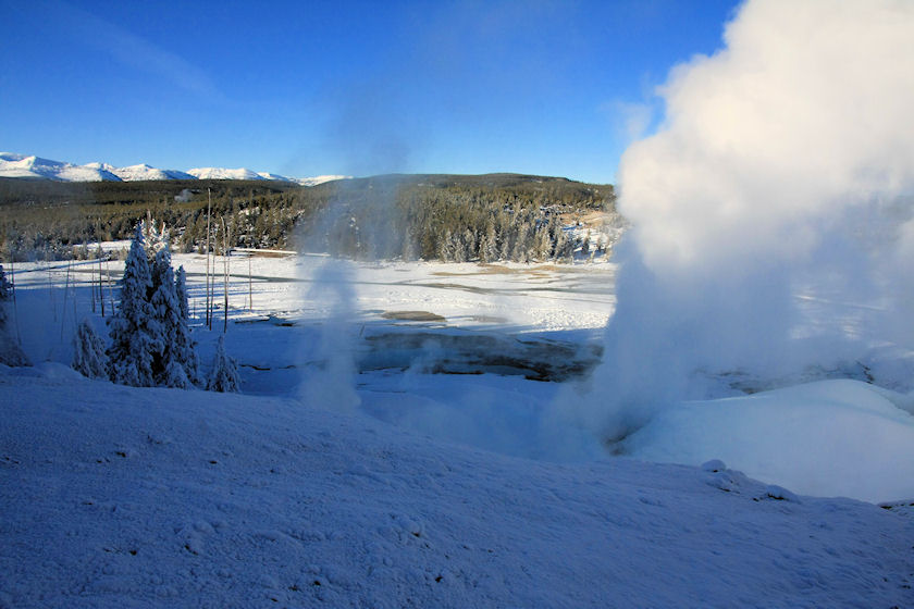 Norris Geyser Basin Scenery