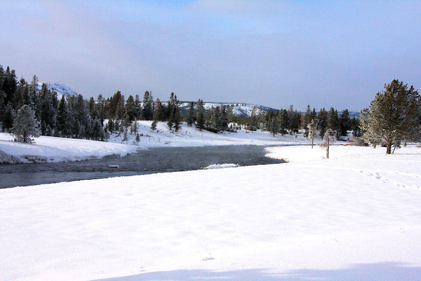 Firehole River - Midway Geyser Basin Scenery